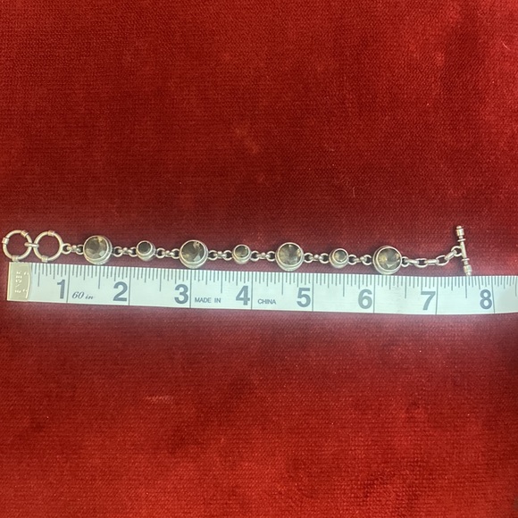 Smoky quartz and sterling silver bracelet - Picture 4 of 5